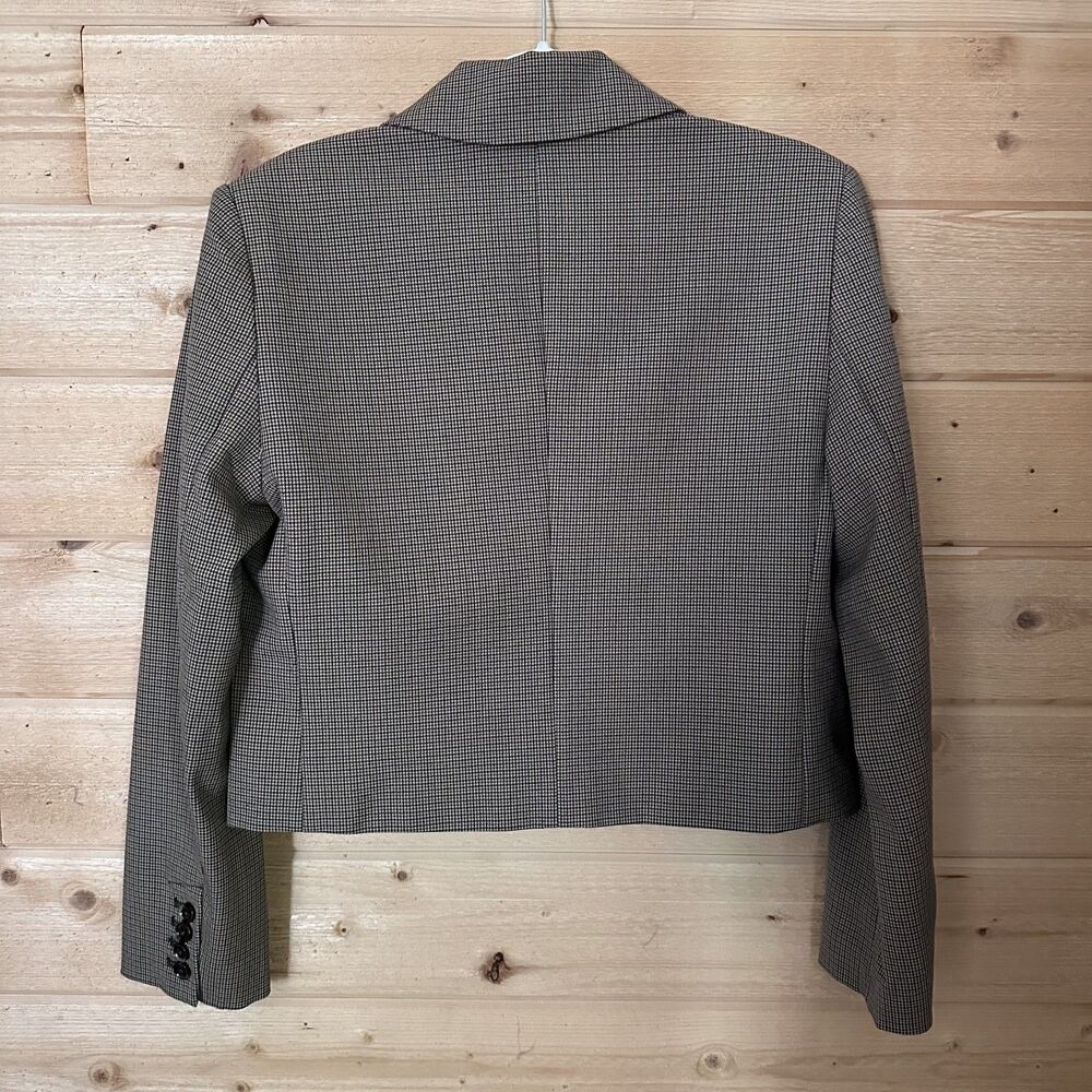 Abercrombie & Fitch Short Menswear Blazer in Brown Plaid NWT - Picture 11 of 13